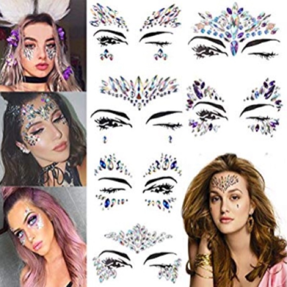 (C) Adhesive Facial Jewels